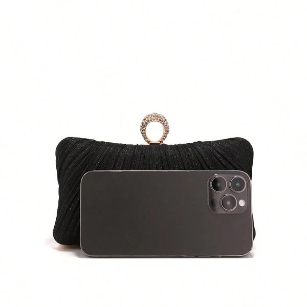 Lurex Evening Clutch ~ Red ~ Silver ~ Black