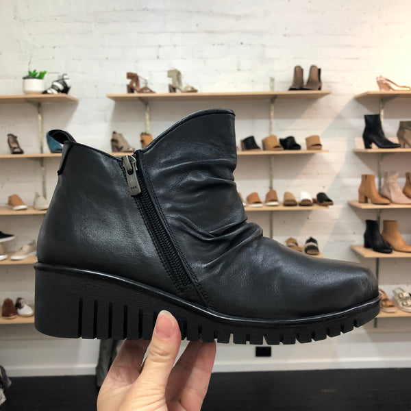 Sala Foley ~ Black ~ Coconut/Tan ~ Leather Boot