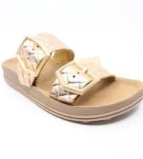 Fantasy Sandals Taylor ~ Pistachio ~ Black ~ Rose Gold ~ Leather