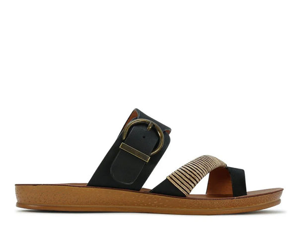 Los Cabos Bria 4 Colours ~ Black ~ Taupe ~ Cognac ~ Oats ~  PU