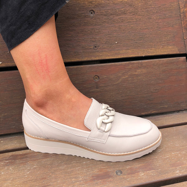 Top End Ozama ~ Black ~ Dark Tan ~ NEW COLOUR VANILLA ~ Leather Loafer