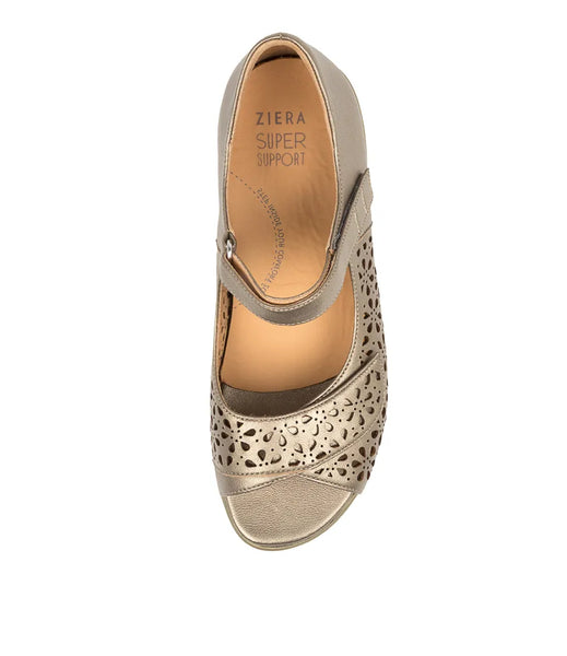 Ziera Daffodil ~ Greige Leather