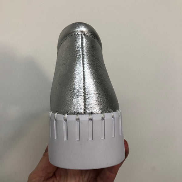 Django & Juliette Becca ~ Tan/Oat Sole ~Silver ~ White ~ Black ~ Almond ~ Leather Slip on