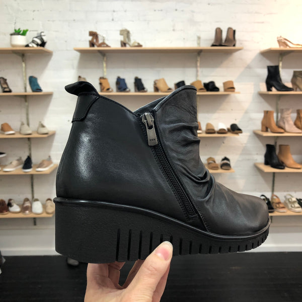 Sala Foley ~ Black ~ Coconut/Tan ~ Leather Boot