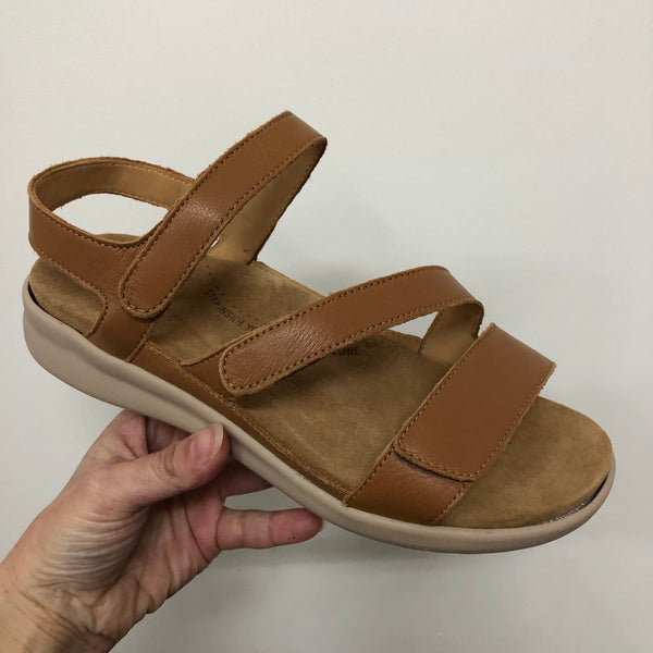 Ziera ~ Boyde ~ Dark Tan with Almond Sole Leather