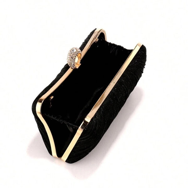 Lurex Evening Clutch ~ Red ~ Silver ~ Black