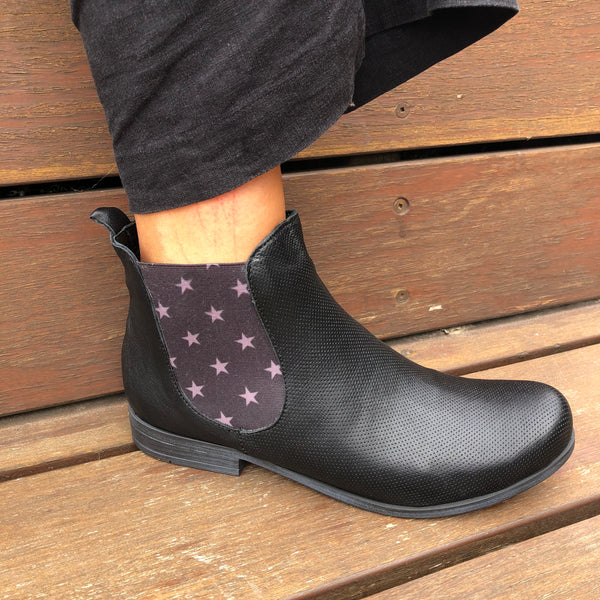 Bueno Cougar Leather boot  ~ Taupe ~ Navy ~ Black