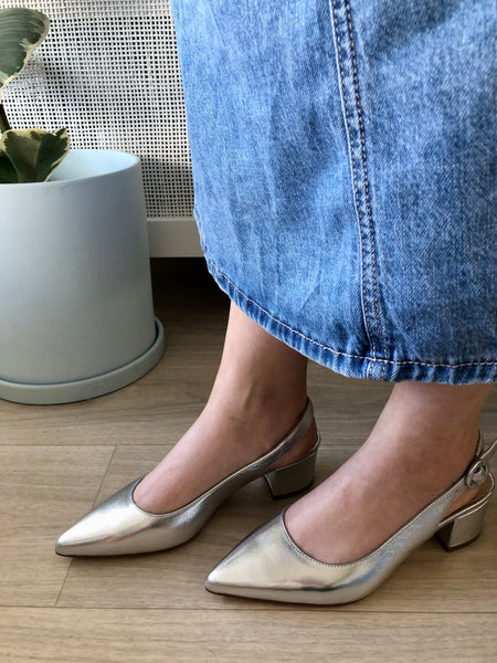 Top End Abigale 5 Colours ~ Pale Gold ~ Black ~ Tan ~ Silver Metallic ~ Navy Suede