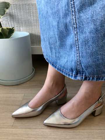 Top End Abigale 5 Colours ~ Pale Gold ~ Black ~ Tan ~ Silver Metallic ~ Navy Suede