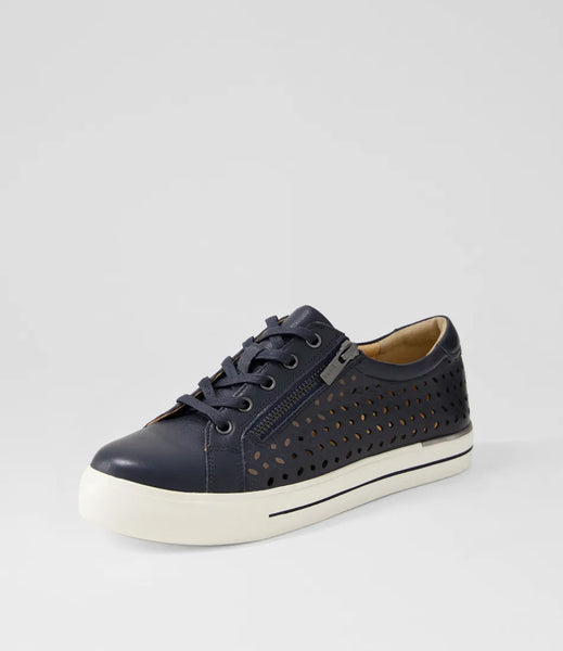 Ziera Ayleen W ~ Navy ~ Black ~ Almond ~ White/RoseGold ~ Leather