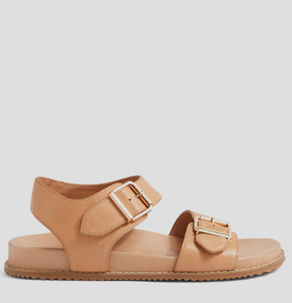 Ziera Hastice ~ Black ~ Tan ~ Latte ~ Leather Sandal