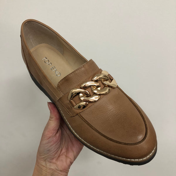 Top End Ozama ~ Black ~ Dark Tan ~ NEW COLOUR VANILLA ~ Leather Loafer