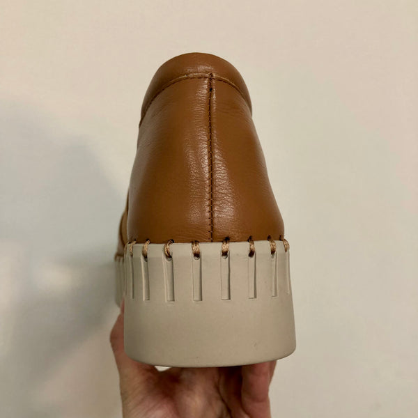 Django & Juliette Becca ~ Tan/Oat Sole ~Silver ~ White ~ Black ~ Almond ~ Leather Slip on