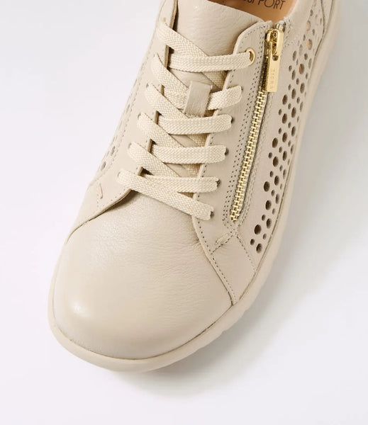 Ziera Shovo XF ZR ~ Tan ~ White ~ Almond ~ Leather