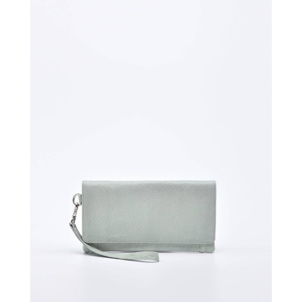 Gabee ~ Wodonga Soft Leather Fold Over Wallet With Wristlet