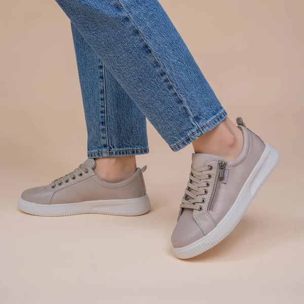 LeSansa Naked Arches Nelly Sneaker 3 Colours ~ Tan ~ White ~ Silver/Grey
