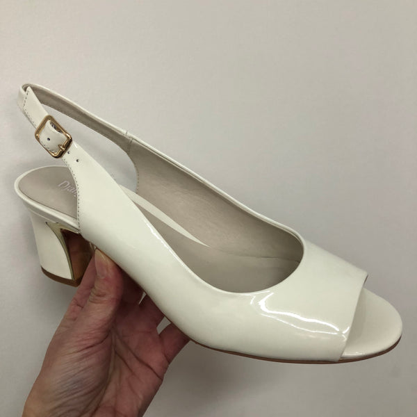 Django & Juliette ~ Jianas ~ 2 Colours ~ Patent Navy ~ Patent Ivory ~ Leather