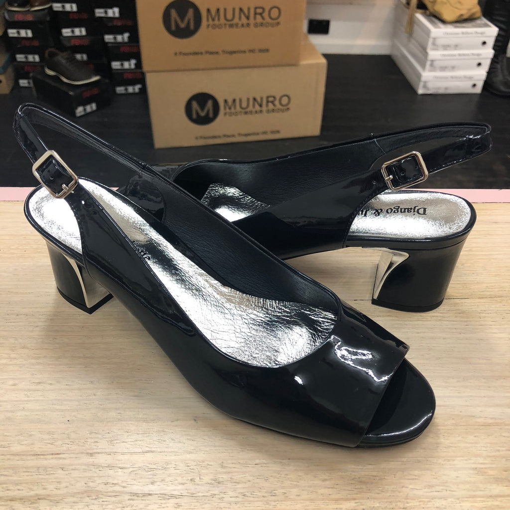 Django & Juliette ~ Jianas ~ 2 Colours ~ Patent Navy ~ Patent Ivory ~ Leather