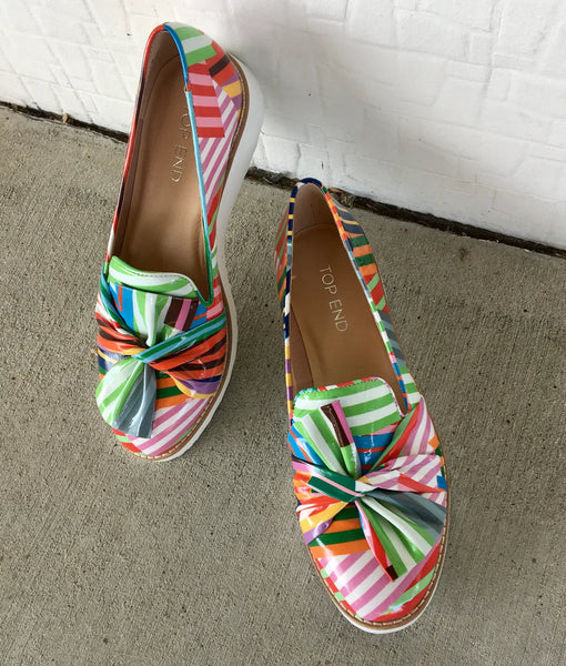Top End Oclem ~  11 Colours ~ Black ~ Tan ~ Navy ~ Pale Rose ~ Tan Choc Sole ~ Silver ~ Denim ~ White Stripe Multi