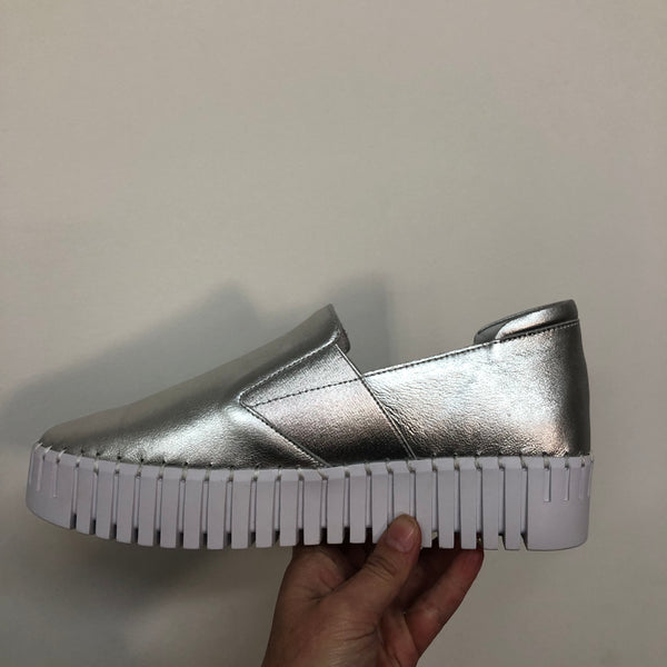 Django & Juliette Becca ~ Tan/Oat Sole ~Silver ~ White ~ Black ~ Almond ~ Leather Slip on