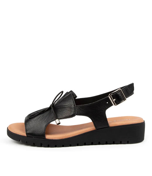 Django & Juliette Malika Leather White Sole ~ Tan ~ Nougat ~ Black Leather