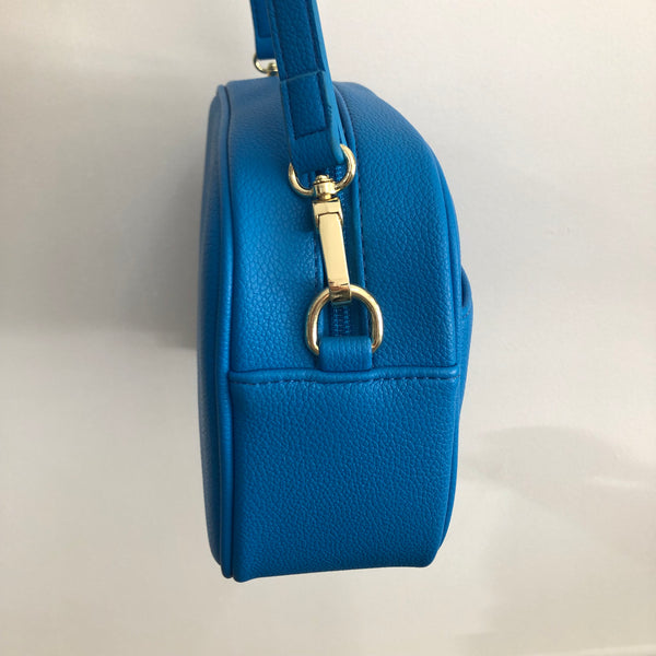 Vera May Donna Blue Vegan Cross Body Camera Bag