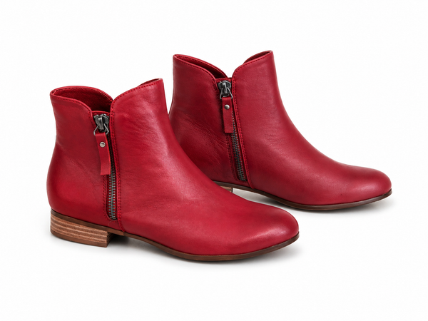 Django & Juliette Fabian ~ Red ~ Leather boot