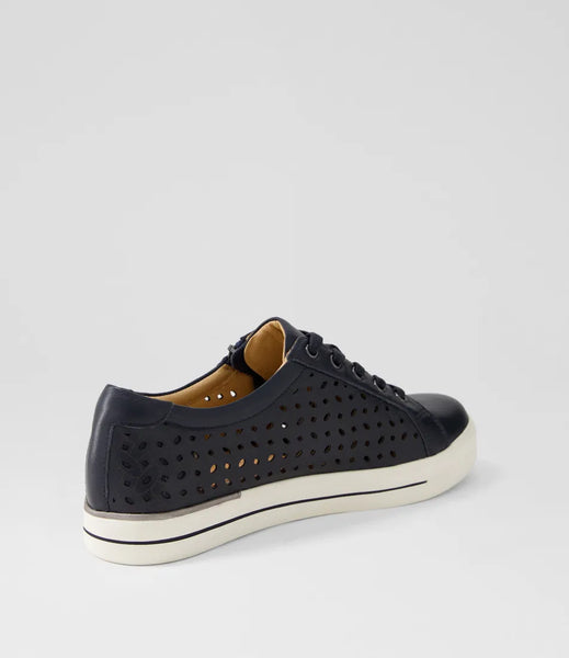 Ziera Ayleen W ~ Navy ~ Black ~ Almond ~ White/RoseGold ~ Leather