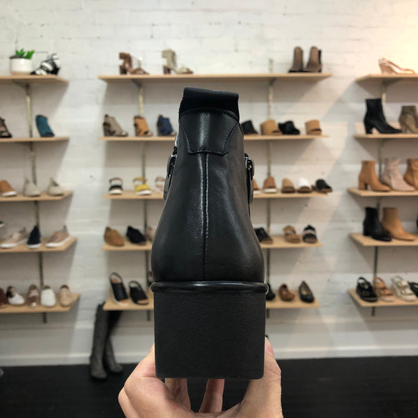 Sala Foley ~ Black ~ Coconut/Tan ~ Leather Boot