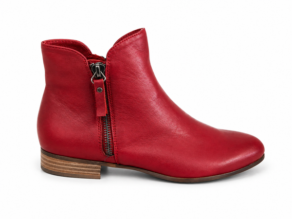 Django & Juliette Fabian ~ Red ~ Leather boot