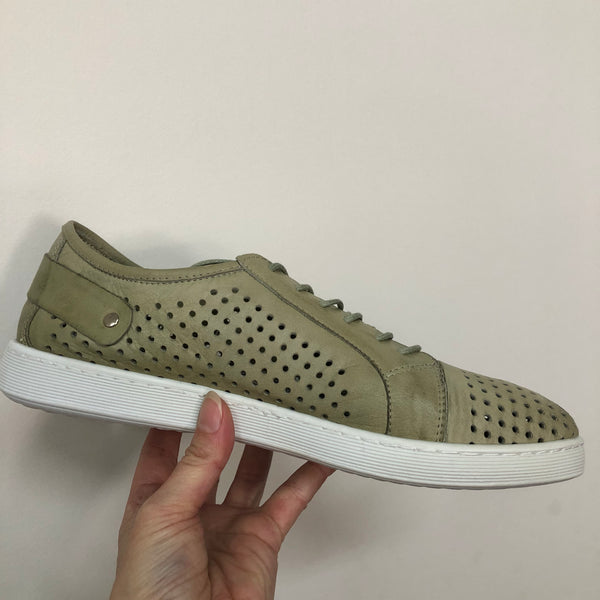 Cabello EG17 Leather Sneaker - BEST SELLER ~ Black ~ Tan ~ Taupe ~ Peach ~ Grey ~ White ~ Navy