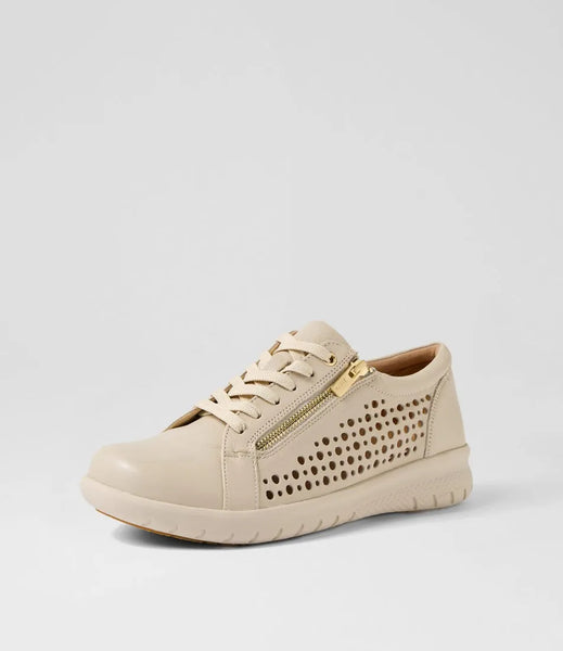 Ziera Shovo XF ZR ~ Tan ~ White ~ Almond ~ Leather