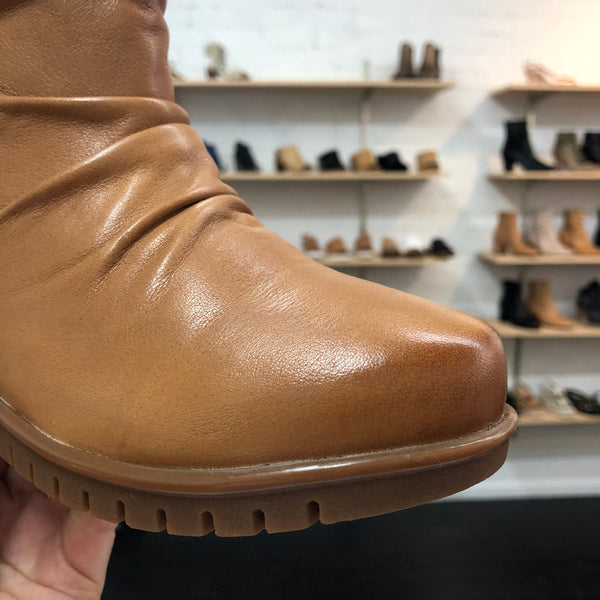 Sala Foley ~ Black ~ Coconut/Tan ~ Leather Boot