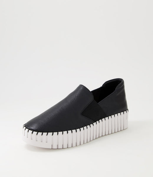 Django & Juliette Becca ~ Tan/Oat Sole ~Silver ~ White ~ Black ~ Almond ~ Leather Slip on