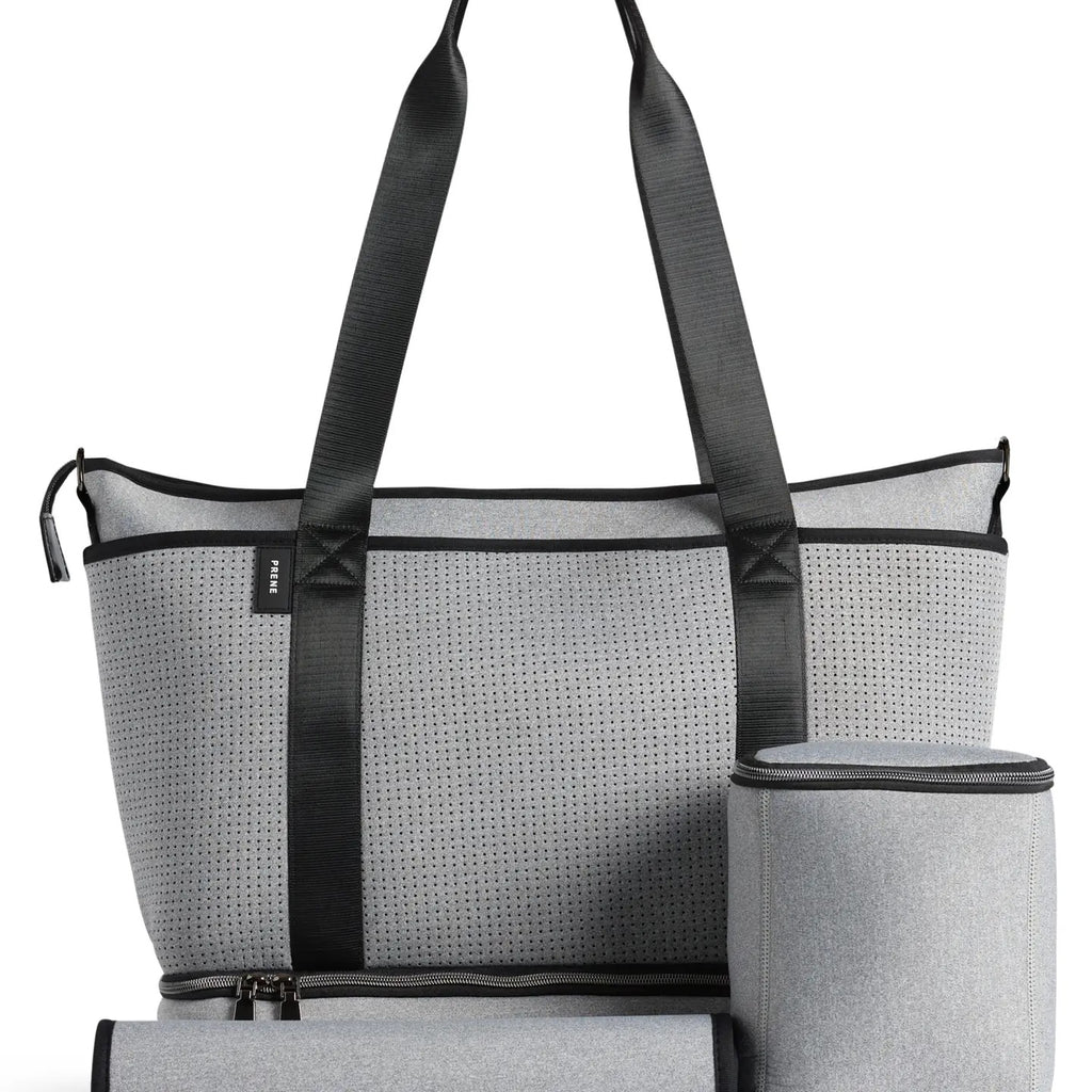 Prene Bag Saturday ~ Black ~ Grey Marle