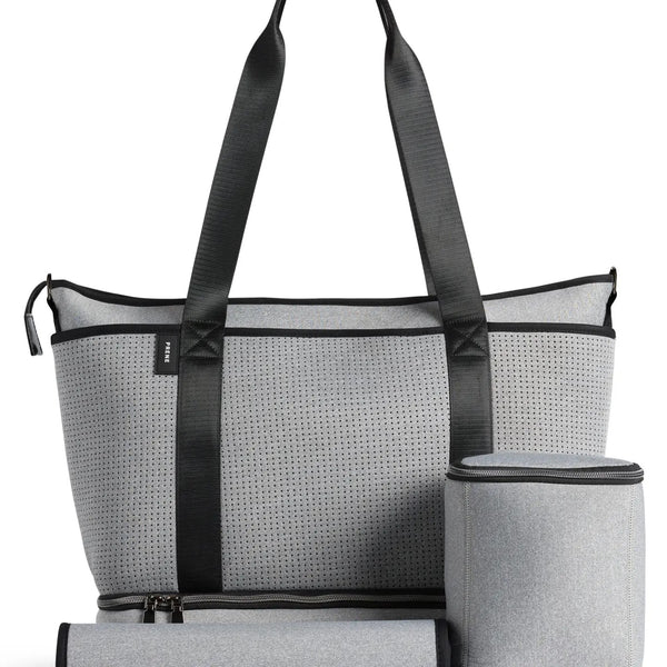 Prene Bag Saturday ~ Black ~ Grey Marle