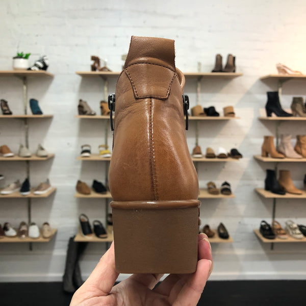 Sala Foley ~ Black ~ Coconut/Tan ~ Leather Boot