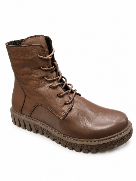 Bueno Jenny Taupe Leather Boot
