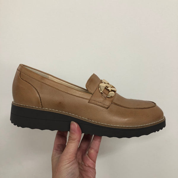 Top End Ozama ~ Black ~ Dark Tan ~ NEW COLOUR VANILLA ~ Leather Loafer