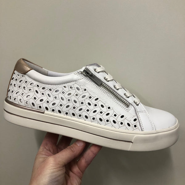 Ziera Ayleen W ~ Navy ~ Black ~ Almond ~ White/RoseGold ~ Leather