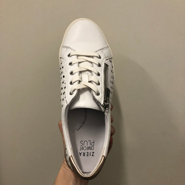 Ziera Ayleen W ~ Navy ~ Black ~ Almond ~ White/RoseGold ~ Leather