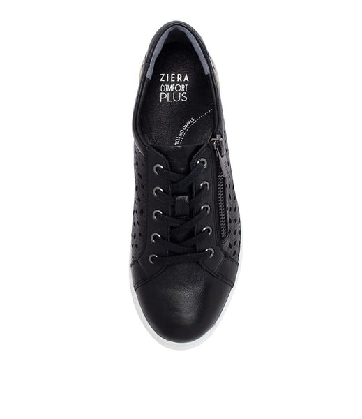 Ziera Ayleen W ~ Navy ~ Black ~ Almond ~ White/RoseGold ~ Leather