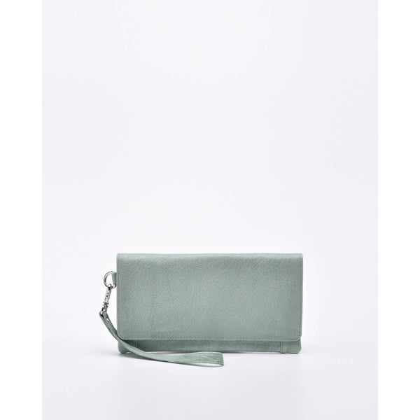 Gabee ~ Wodonga Soft Leather Fold Over Wallet With Wristlet