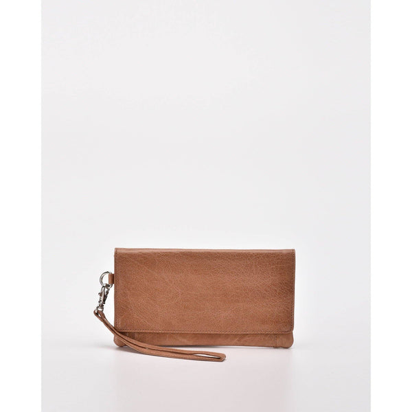 Gabee ~ Wodonga Soft Leather Fold Over Wallet With Wristlet
