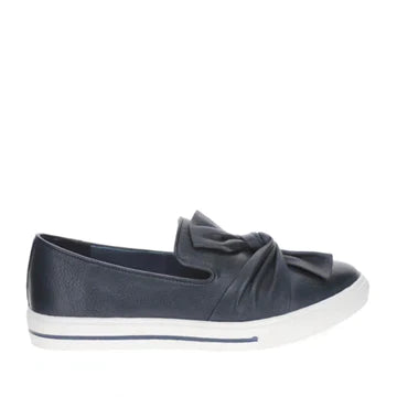 Le Sansa Issy/Izzy ~ Tan ~ Navy ~ Silver Grey ~ Leather Slip on