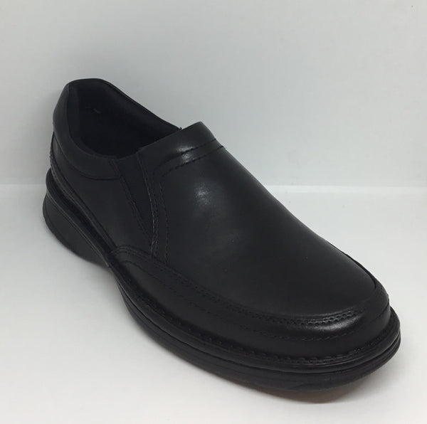 Slatters Accord Comfort Walker Black Leather