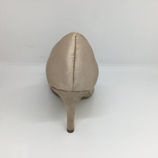 Lily Rose Gigi Nude Satin Heel Shop Soiled Sale