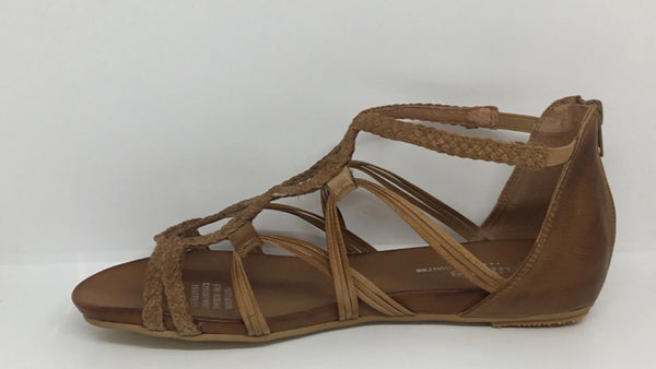 Gamins Sleuth Leather Sandal ~ Tan ~ Black