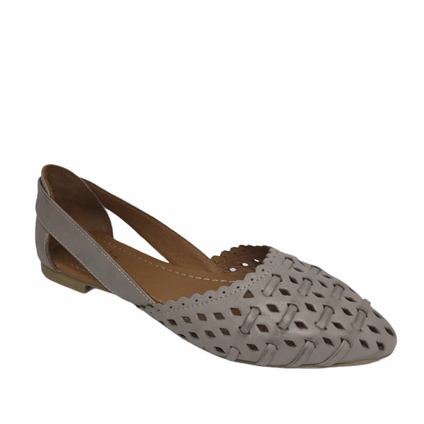 Sala Scarlet Taupe Leather Sandal