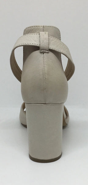 Django & Juliette Tilia Leather Heel ~ Nude ~ Light Pewter